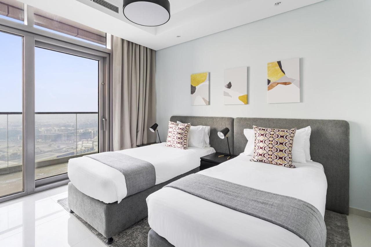 Aliving Luxury 2Br With Infinity Pool At Paramount Hotel Midtown Close To Dubai Mall & Burj Khalifa Exteriör bild
